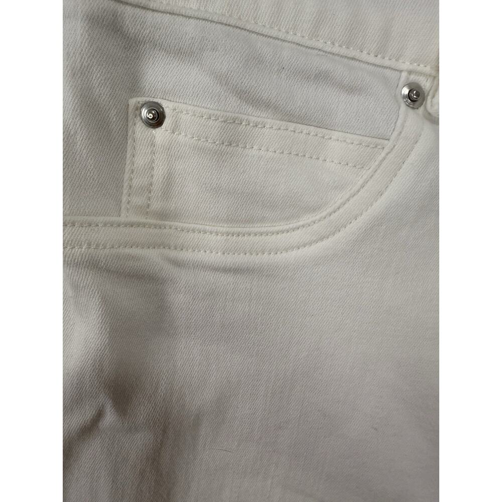 Spanx Womens Jeans Straight Leg High Rise Pull On White Size Large NWT - Picture 3 of 15